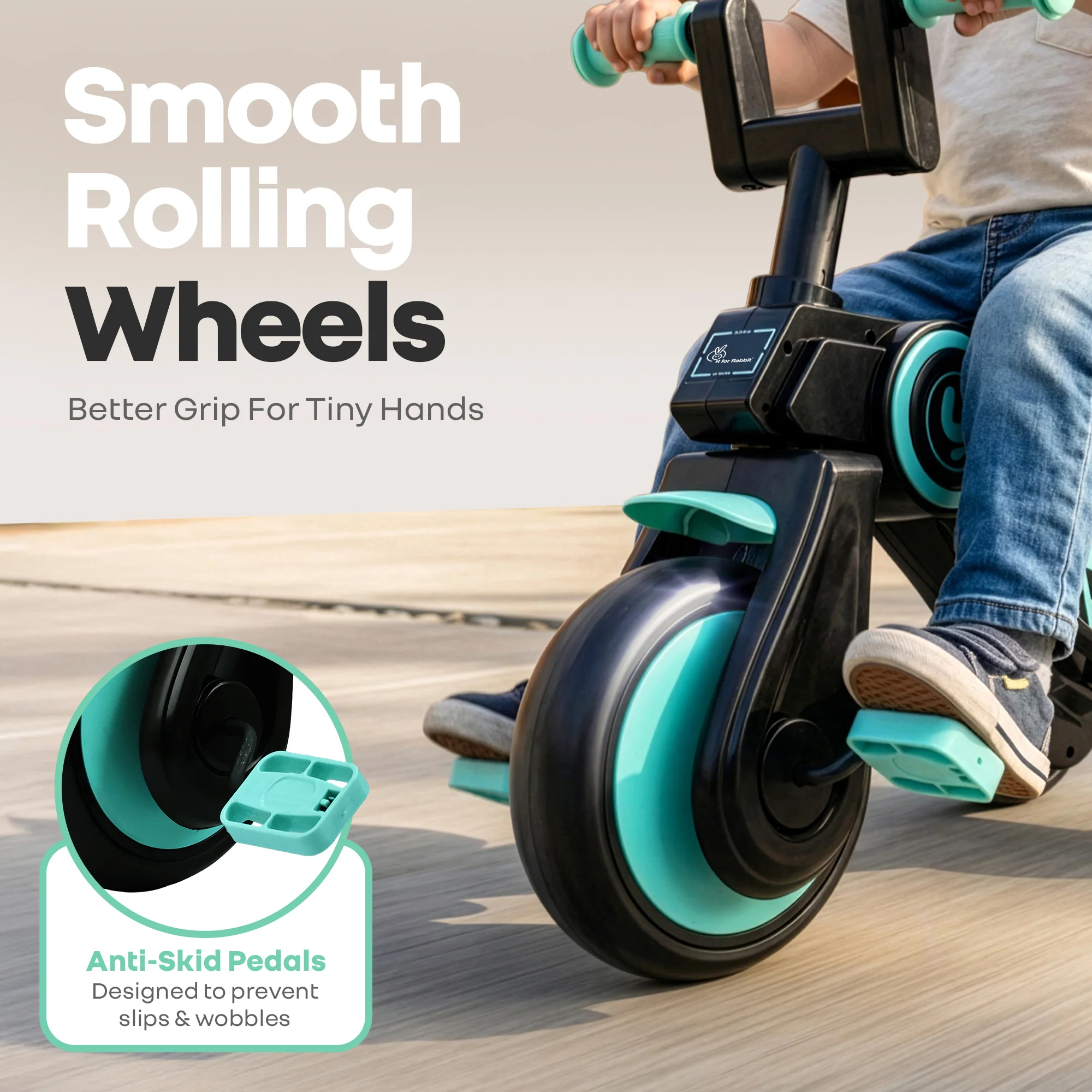 Tiny Toes Y Ace Kids Tricycle for 2–5 Years – BIS Certified Baby Tricycle with Sturdy Frame, Anti-Slip Handlebars, Wide Comfortable Seat & Smooth Wheels for Safe & Fun Riding (Upto 25 kg) - Image 15