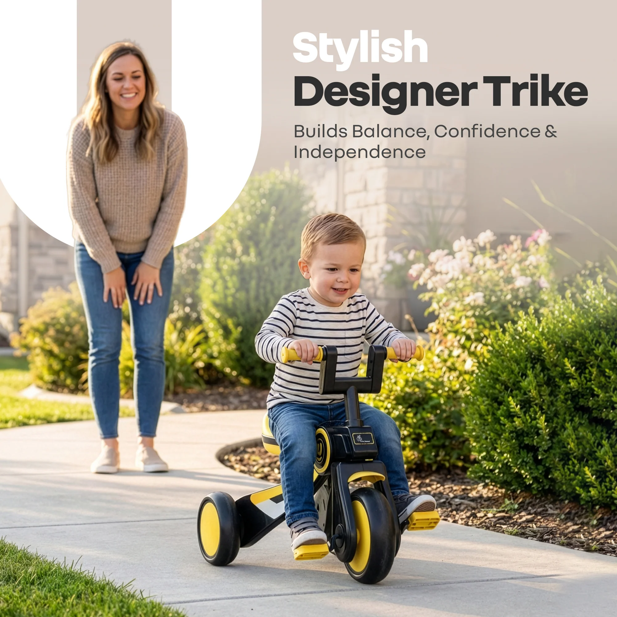 Tiny Toes Y Ace Kids Tricycle for 2–5 Years – BIS Certified Baby Tricycle with Sturdy Frame, Anti-Slip Handlebars, Wide Comfortable Seat & Smooth Wheels for Safe & Fun Riding (Upto 25 kg) - Image 18