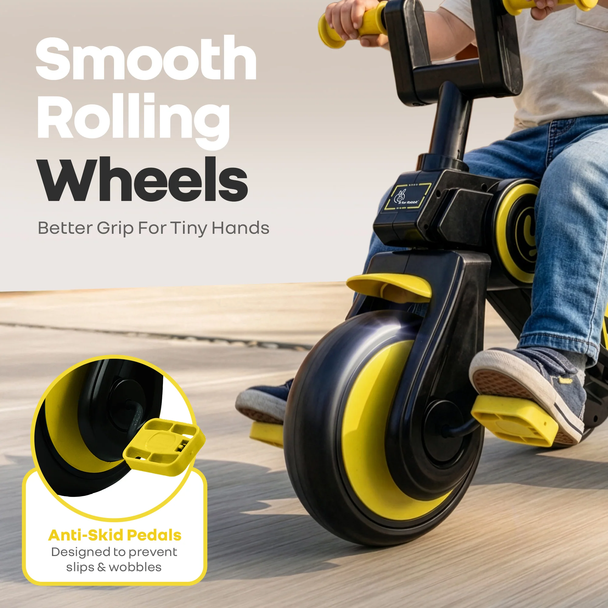 Tiny Toes Y Ace Kids Tricycle for 2–5 Years – BIS Certified Baby Tricycle with Sturdy Frame, Anti-Slip Handlebars, Wide Comfortable Seat & Smooth Wheels for Safe & Fun Riding (Upto 25 kg) - Image 22