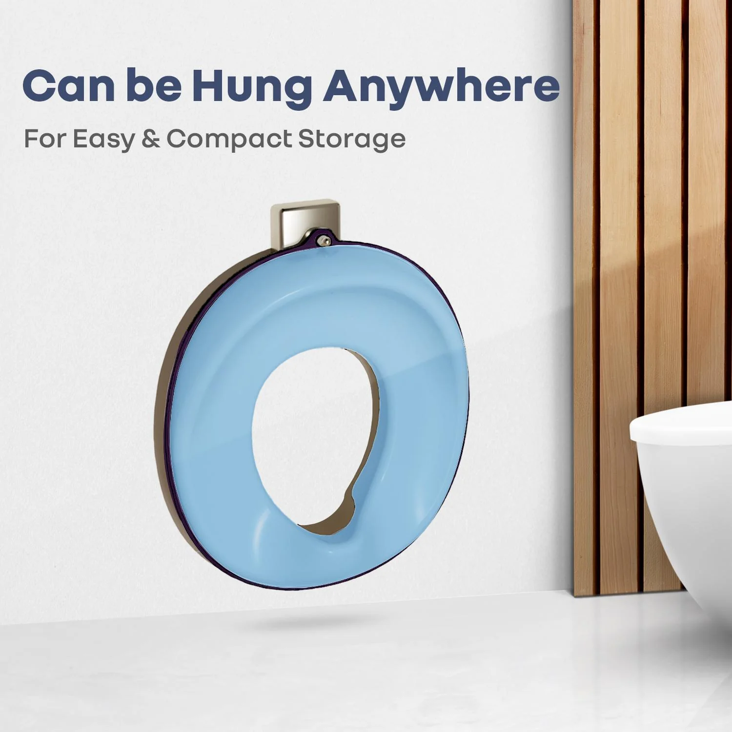 Tiny Tots Mellow 3-In-1 Convertible Potty Training Seat Safe & Ergonomic Chair - Sky Blue - Image 4