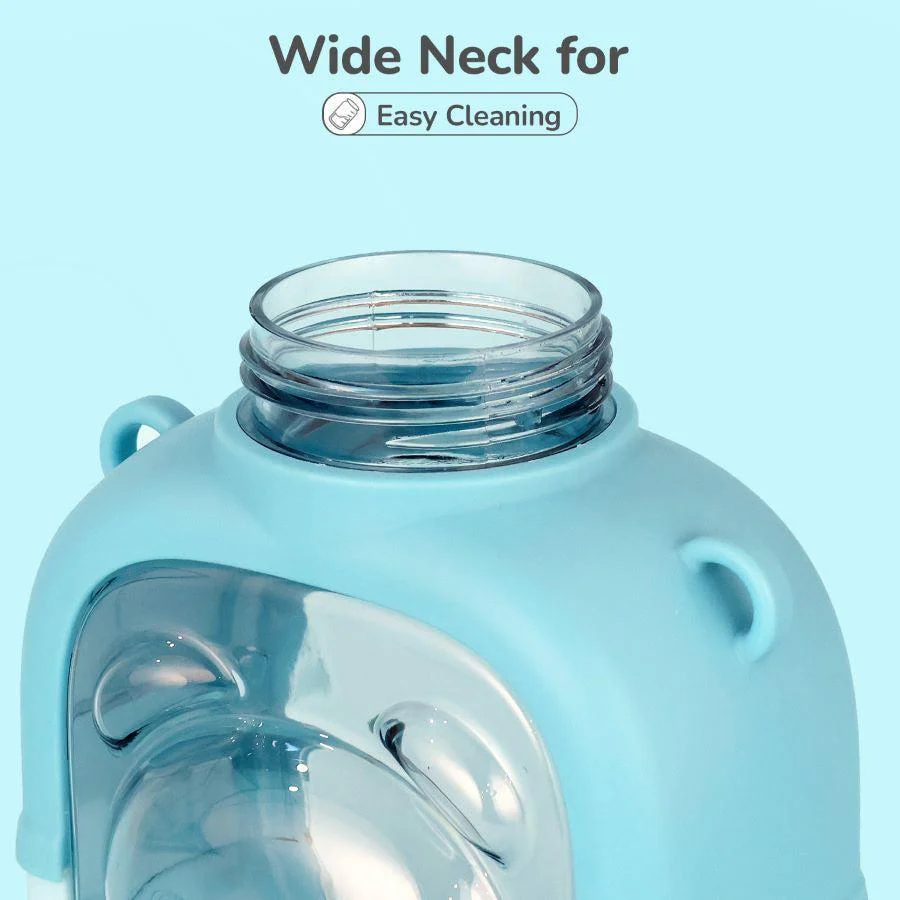 Tritan Baloo Straw Sipper Bottle 1000ml BPA free Tritan Material with Silicone Straw - Image 5