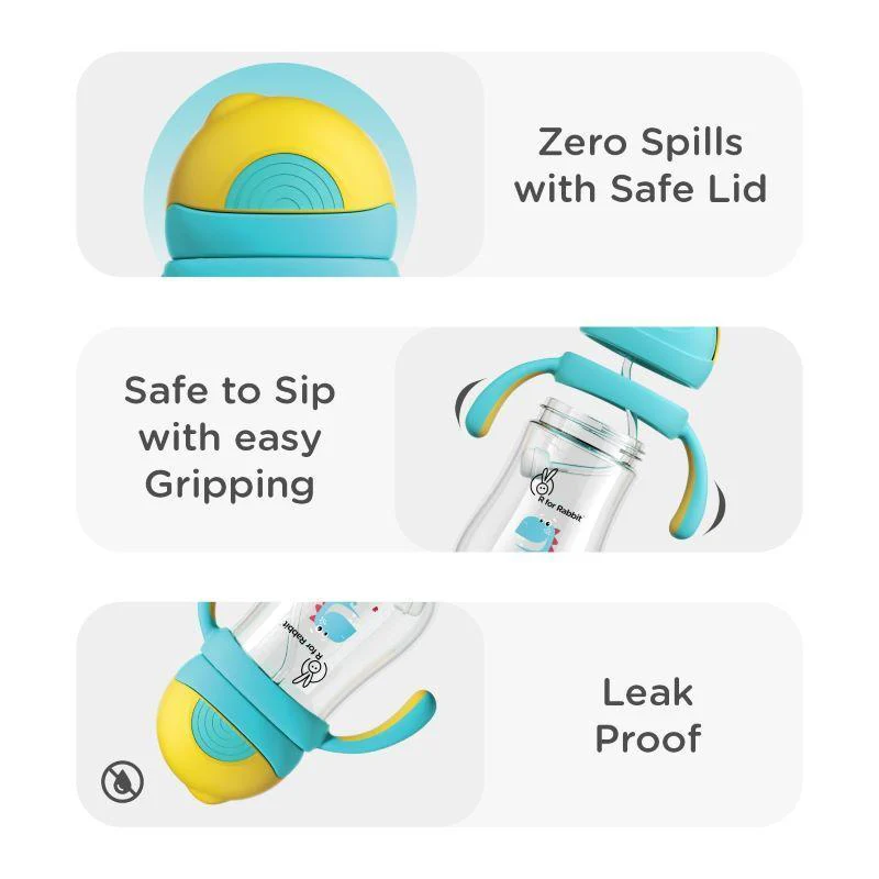 Tritan Dino Straw Sipper Bottle for kids 320ml - Image 14