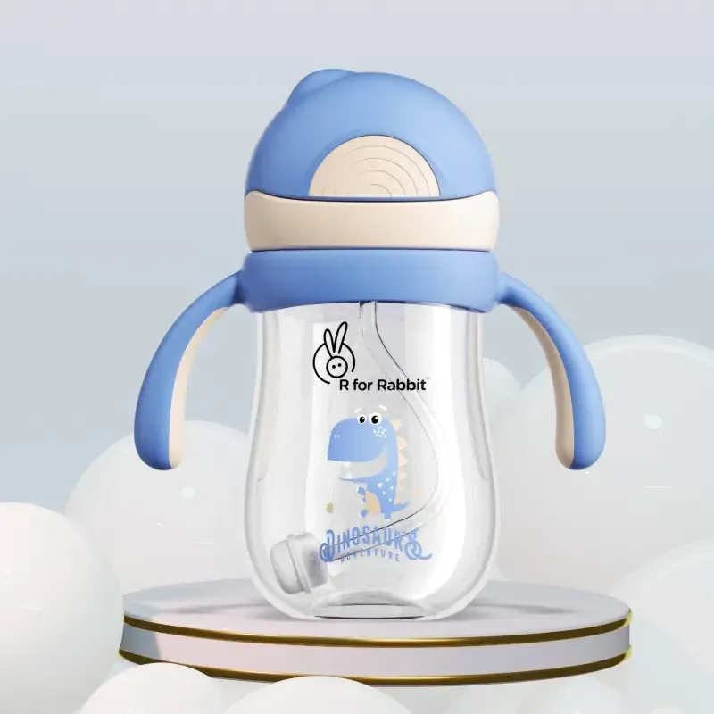 Tritan Dino Straw Sipper Bottle for kids 320ml - Image 2
