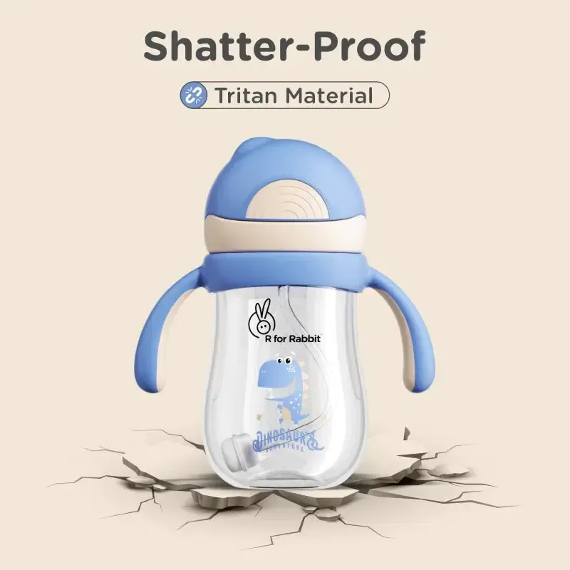 Tritan Dino Straw Sipper Bottle for kids 320ml - Image 3