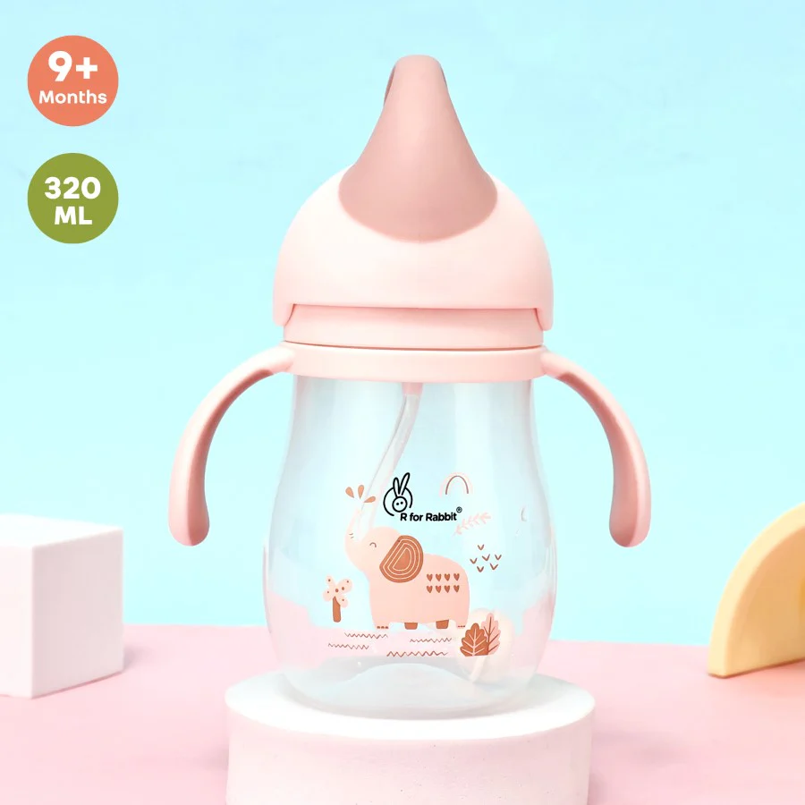 Trunky Baby Straw Sipper Bottle 320ml With Safe BPA free PP Material - Image 12