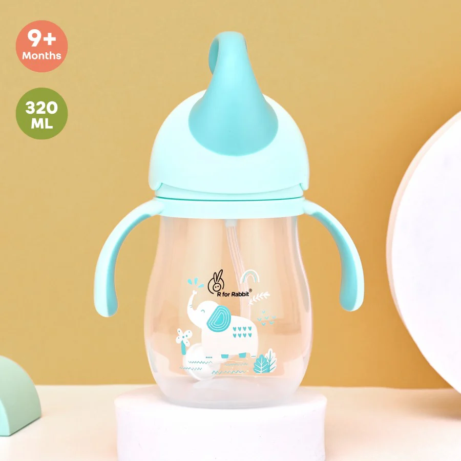 Trunky Baby Straw Sipper Bottle 320ml With Safe BPA free PP Material - Image 6