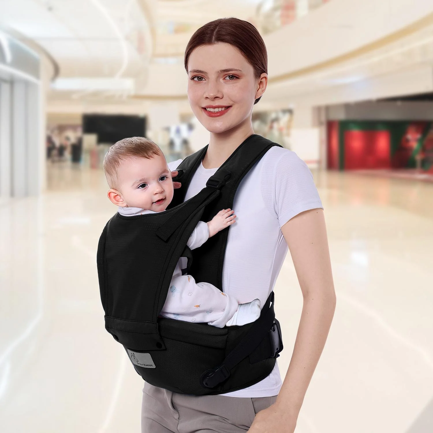 Upsy Daisy Cozy Ergonomic 5-in-1 Hip Sit Baby Carrier for All-Day Comfort