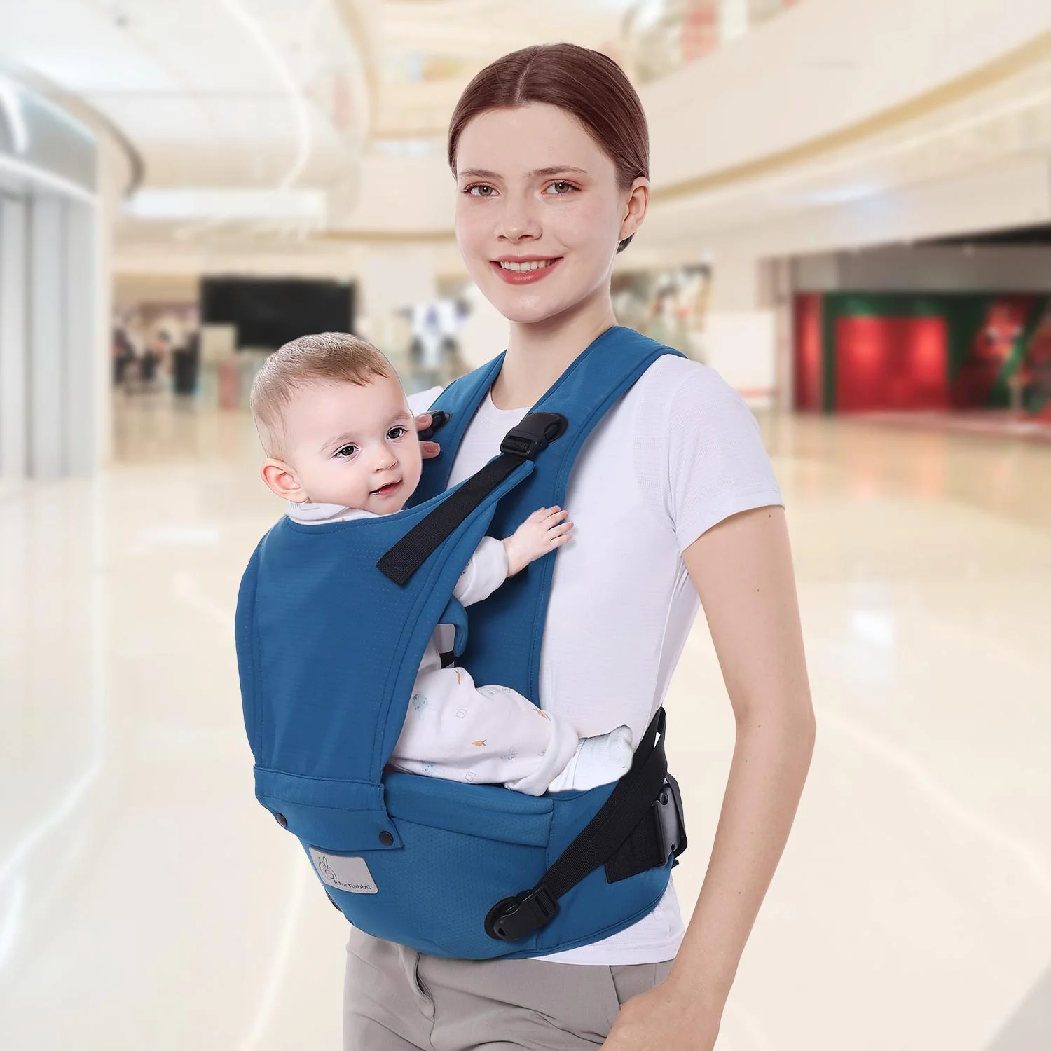 Upsy Daisy Cozy Ergonomic 5-in-1 Hip Sit Baby Carrier for All-Day Comfort - Image 11