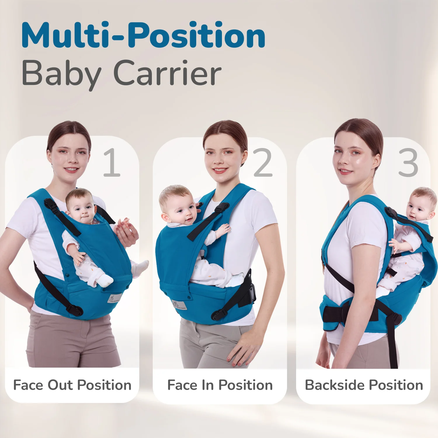 Upsy Daisy Cozy Ergonomic 5-in-1 Hip Sit Baby Carrier for All-Day Comfort - Image 19