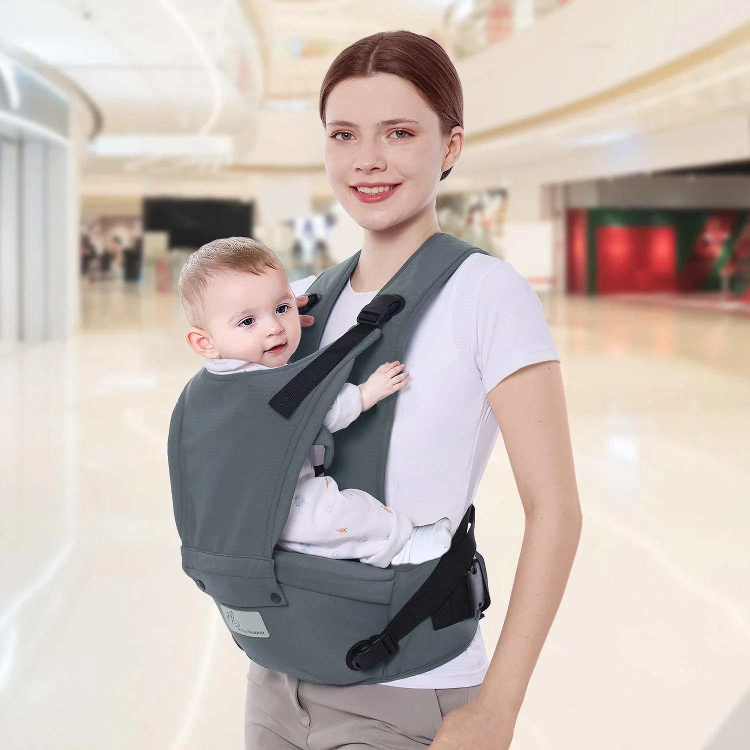 Upsy Daisy Cozy Ergonomic 5-in-1 Hip Sit Baby Carrier for All-Day Comfort - Image 20