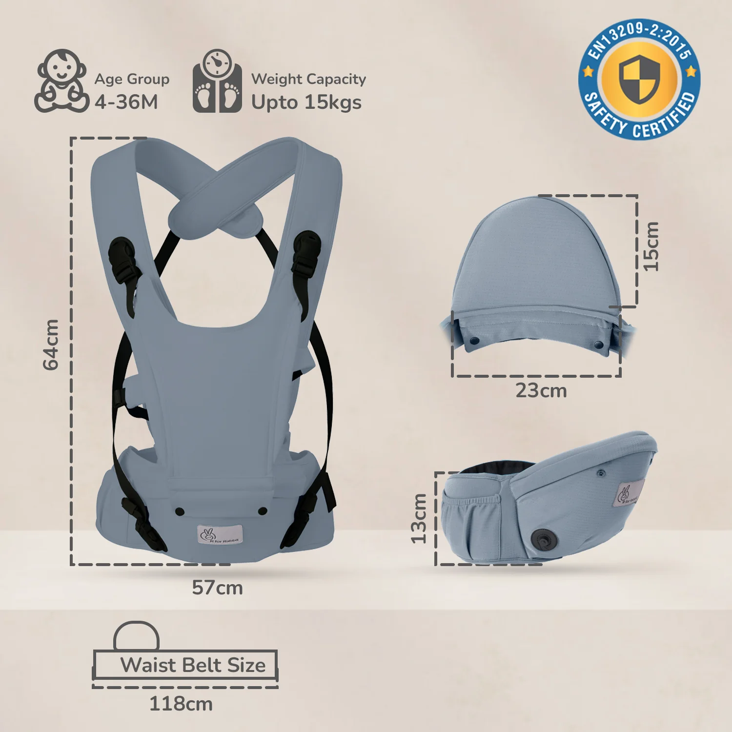 Upsy Daisy Cozy Ergonomic 5-in-1 Hip Sit Baby Carrier for All-Day Comfort - Image 28