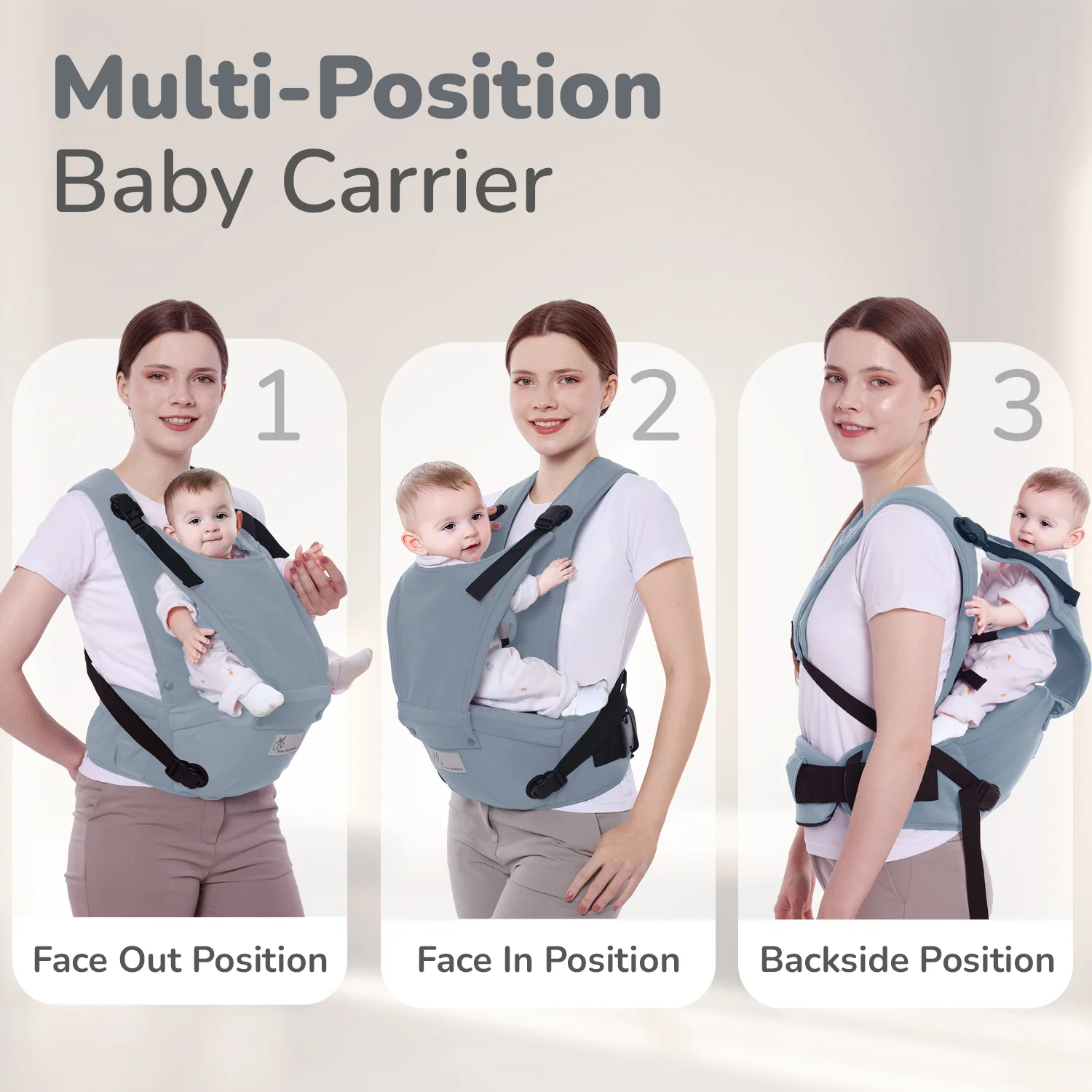 Upsy Daisy Cozy Ergonomic 5-in-1 Hip Sit Baby Carrier for All-Day Comfort - Image 29